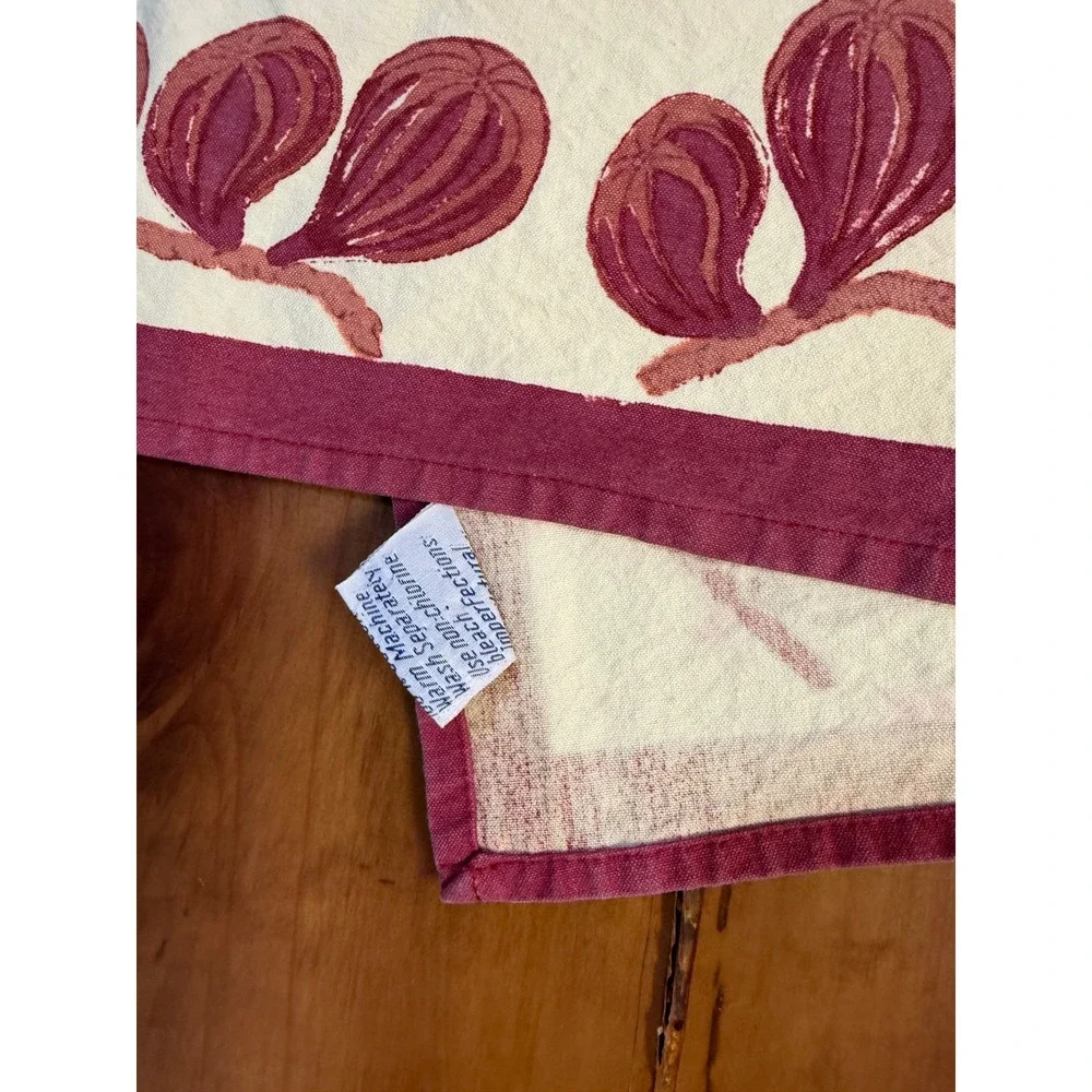 Vintage Couleur Nature Table Runner Cloth Cotton  Floral Rectangle 82 x 18.5 KK7